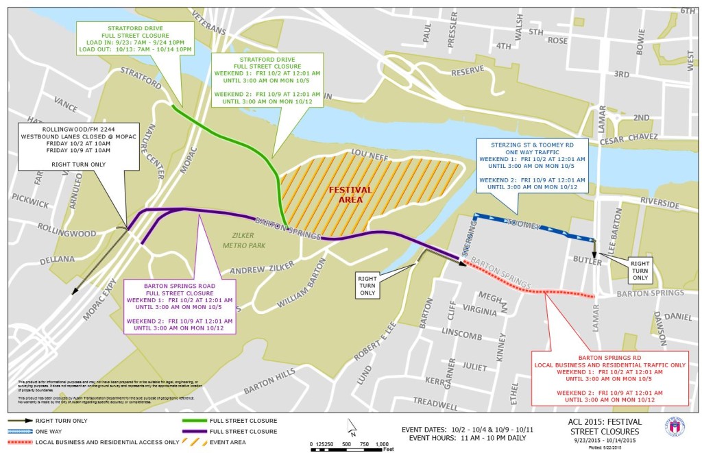 ACL Festival Info and Road Closures SRCC Neighborhood Association